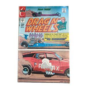 Charlton Comics Drag N’ Wheels Comic Vol 5 #59 May 1973 Vintage Collectible
